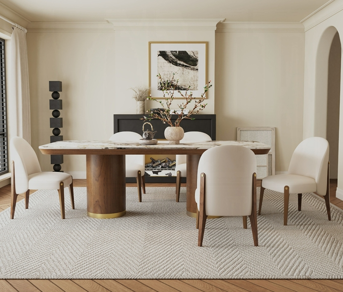 Including : Tables with 6 chairs